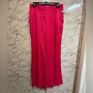 NEW Petal & Pup Vibrant Pink Wide-Leg Pants Size 8